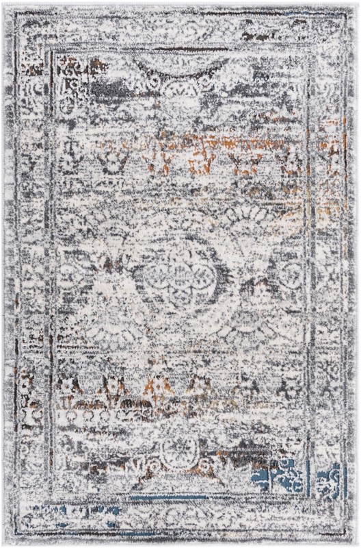 2' x 3' Thrupp · Border rug, multi