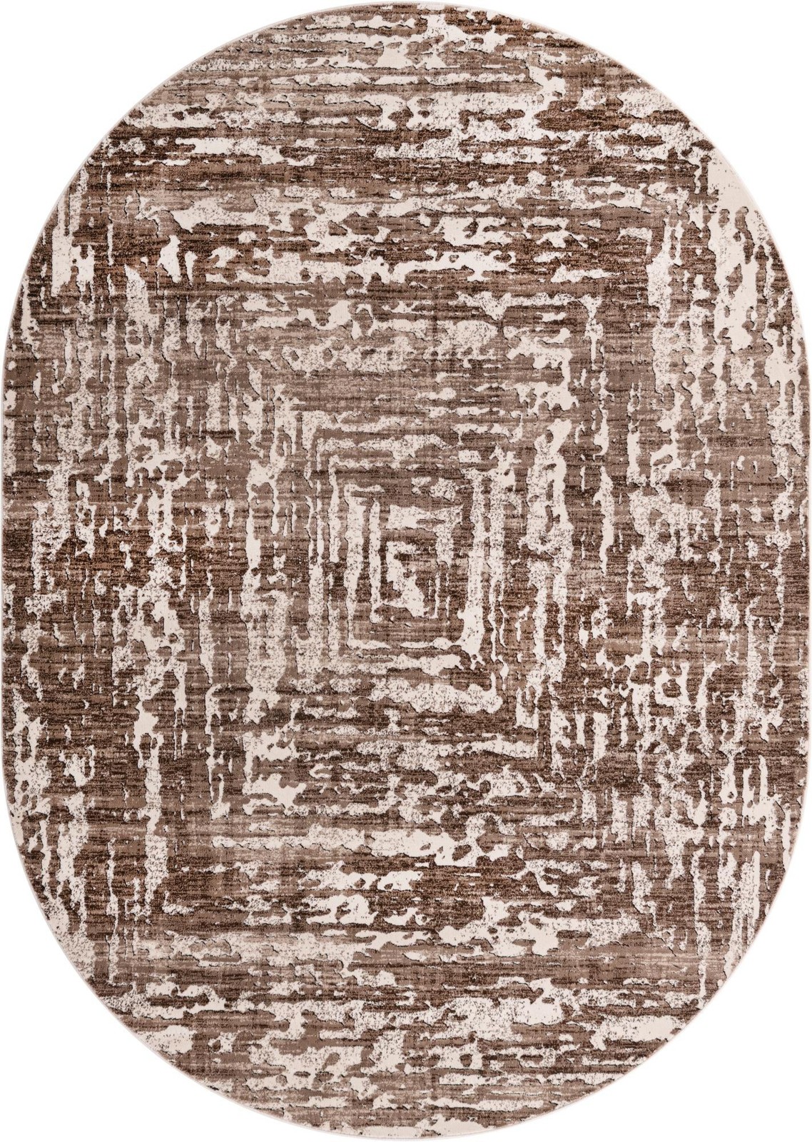 7' x 10' Wrenfield · Abstract rug, chocolate and beige