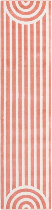 Nye · Geometric rug, soft coral pink