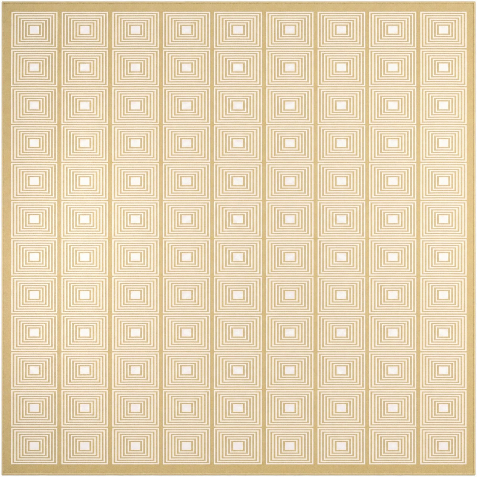 10' x 10' Atwood · Geometric rug, yellow