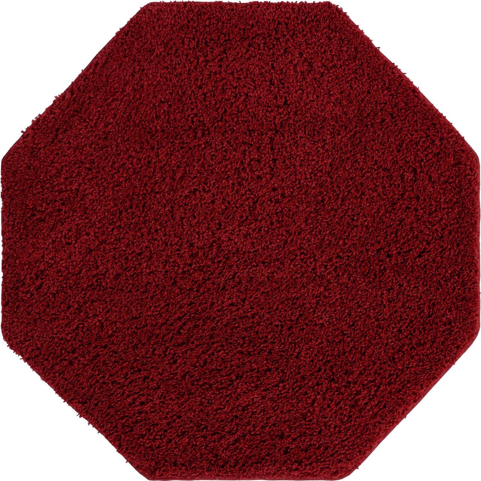 4' x 4' Hartwell · Solid Shag Rug, cherryred