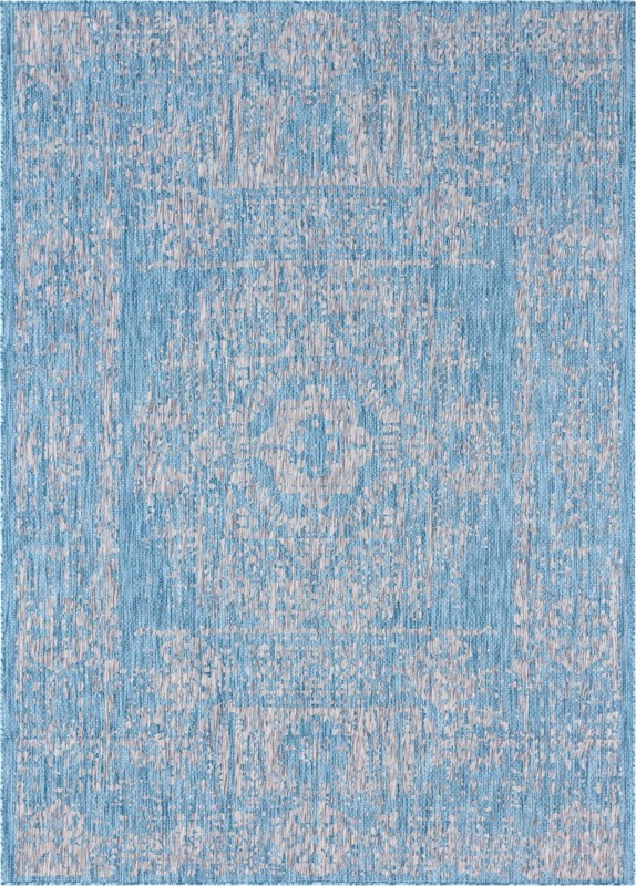 7' 10 x 11' Hayden · Outdoor Rug, aqua