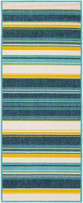 Larkin · Striped Outdoor Rug, multi