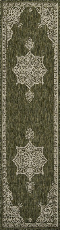 Rhys · Border Outdoor Rug, green