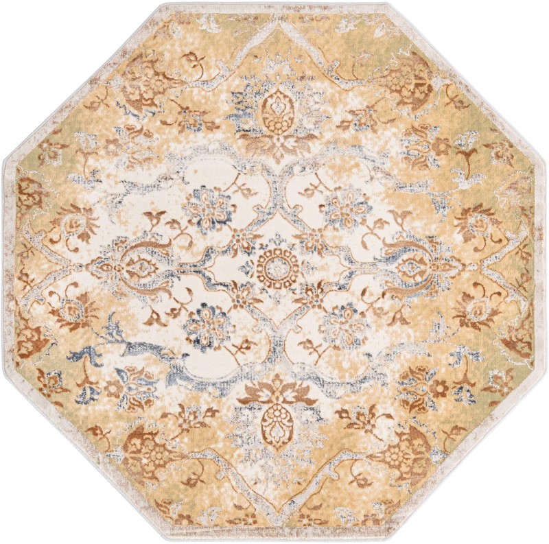 Monk · Medallion rug, yellow