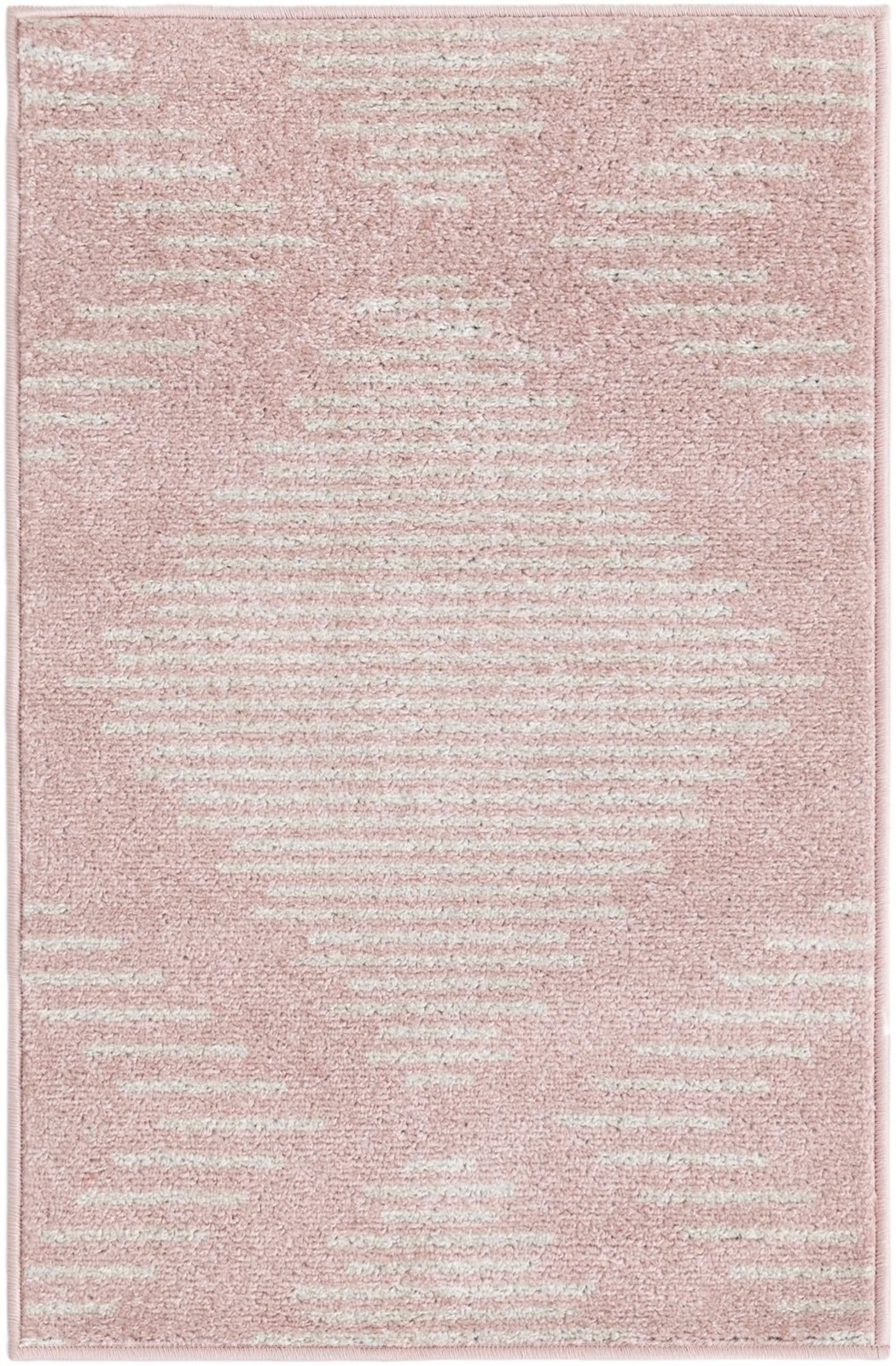 2' x 3' Knox · Diamond rug, pink