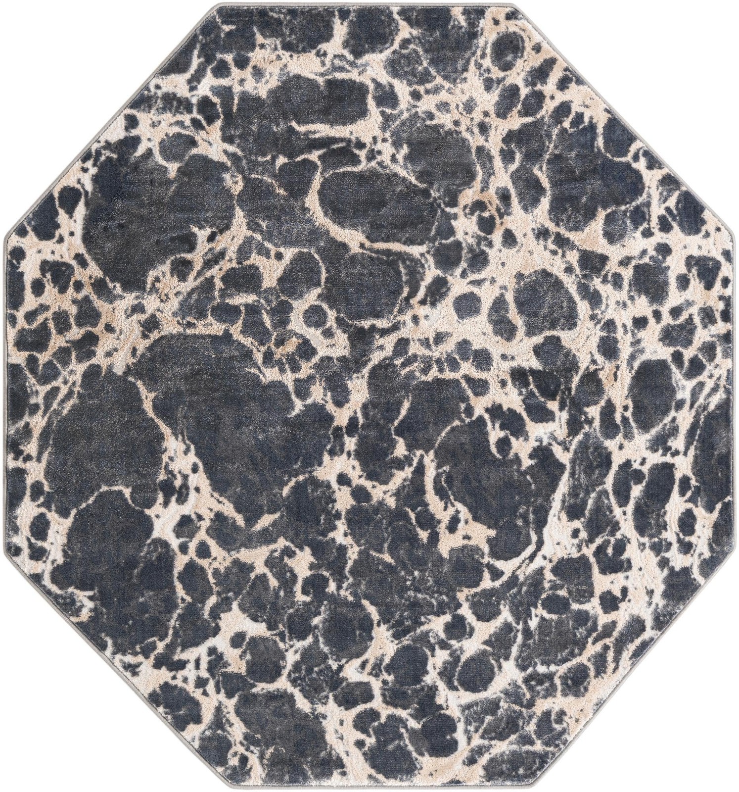 6' x 6' Lionel · Abstract rug, grey