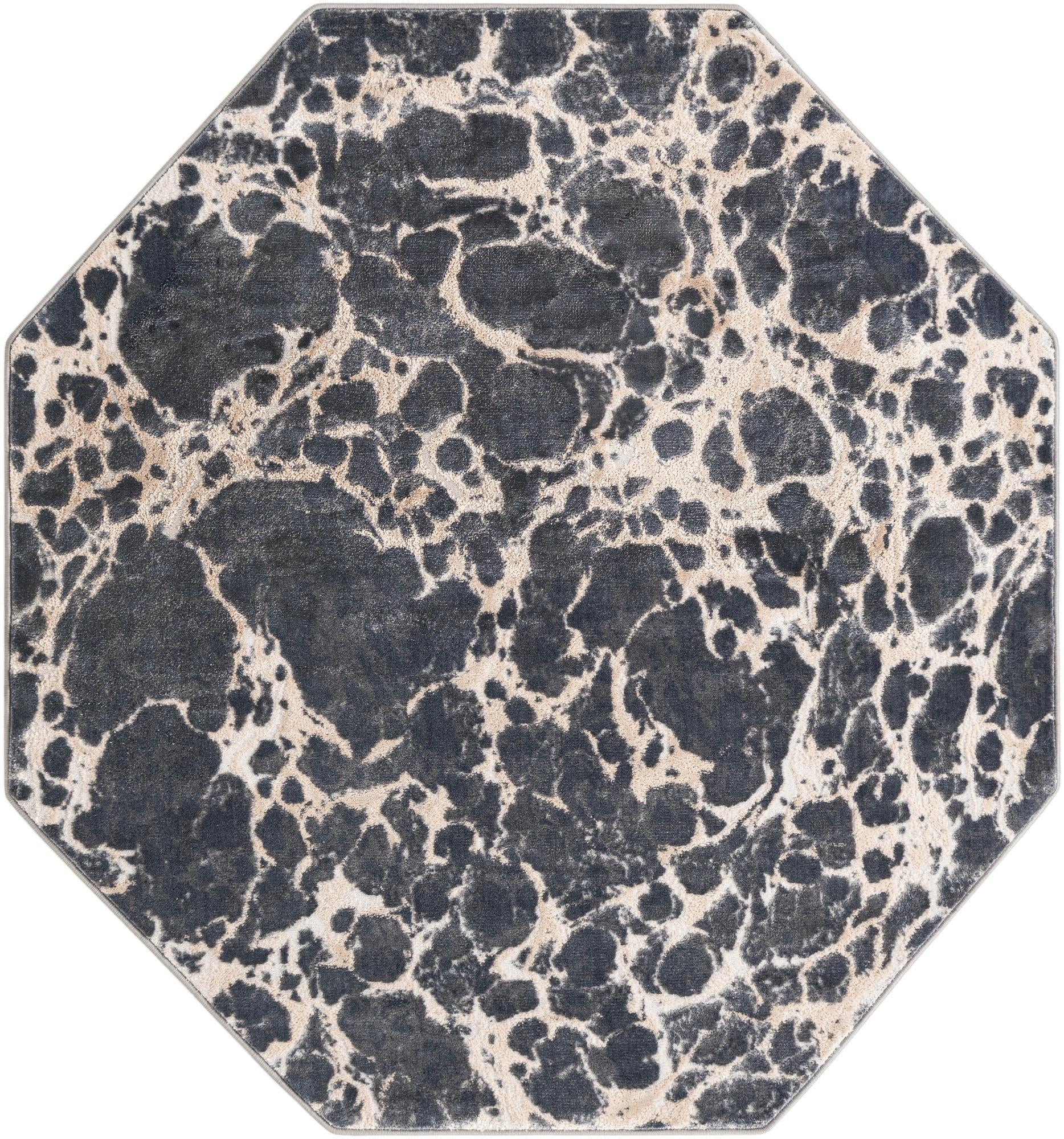 6' x 6' Lionel · Abstract rug, grey