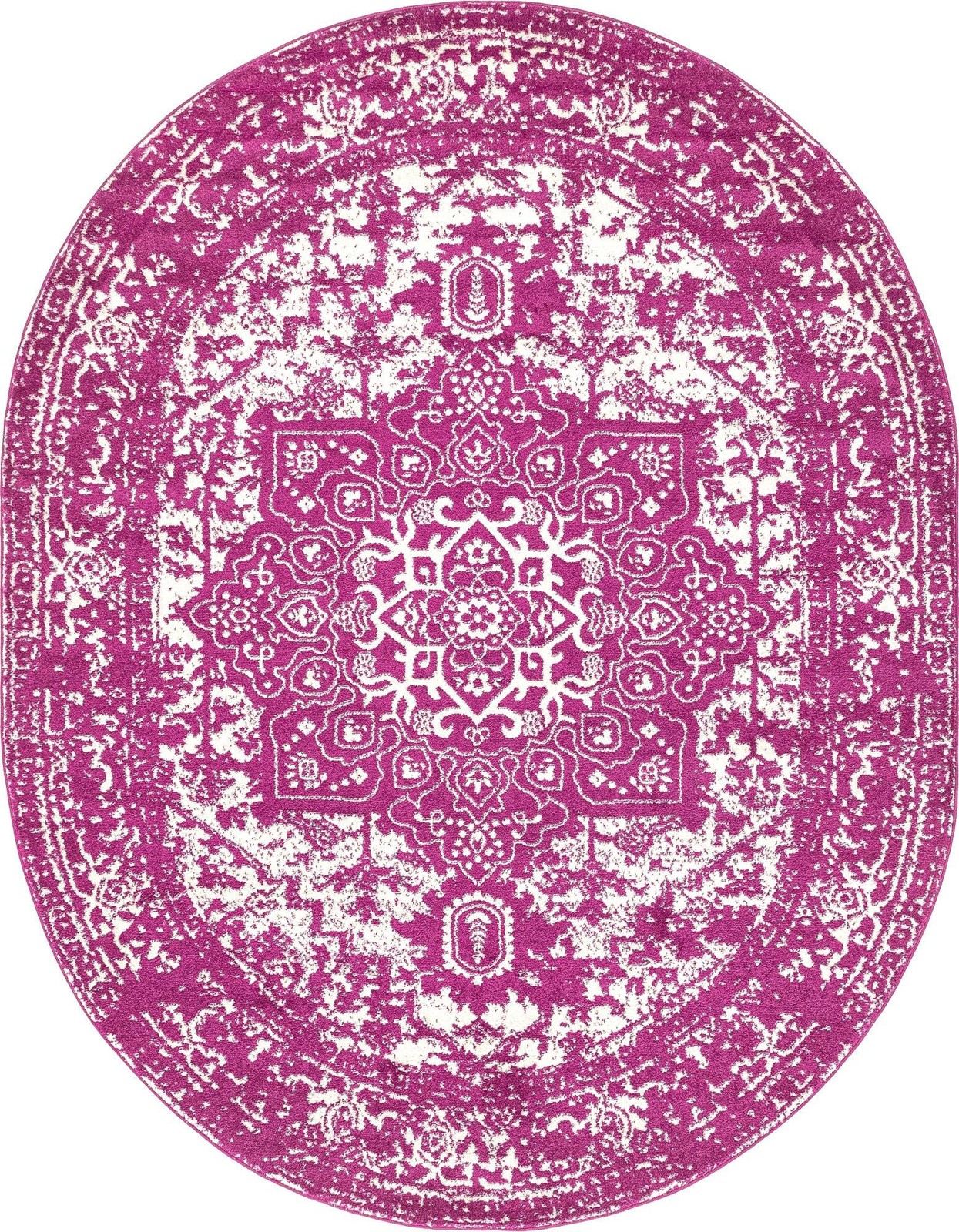 7' 10 x 10' Birch · Medallion rug, purple
