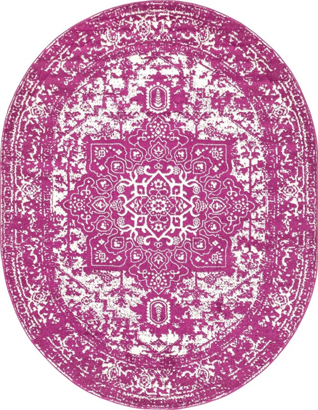 Birch · Medallion rug, purple