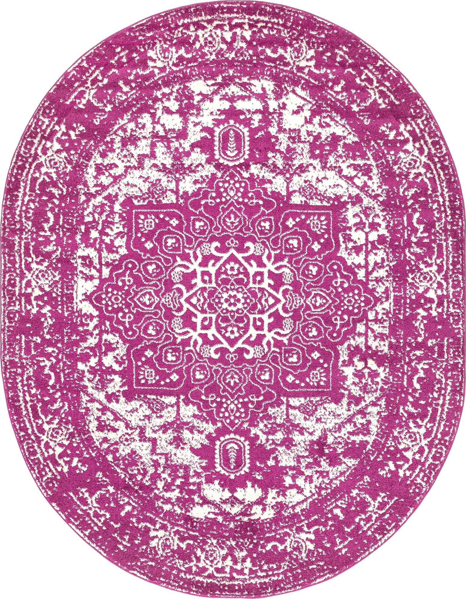 7' 10 x 10' Birch · Medallion rug, purple