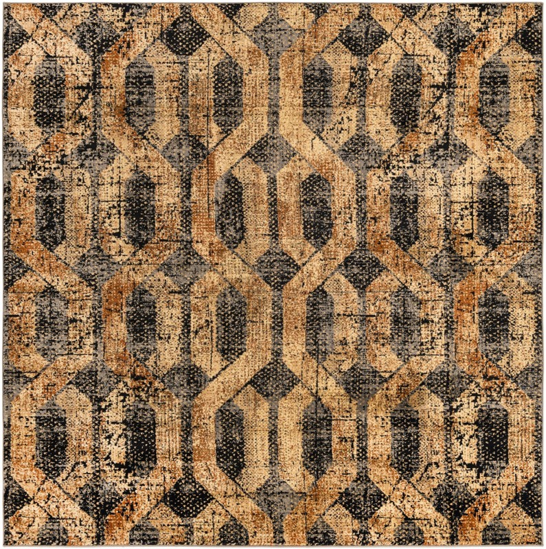 Acadia · Geometric rug, blue