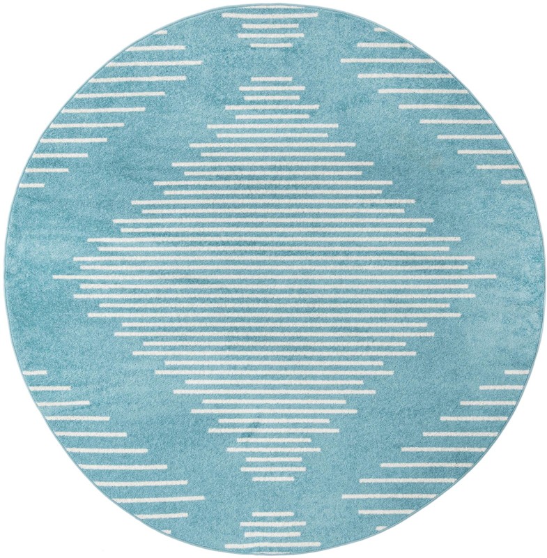 7' 10 x 7' 10 Knox · Diamond rug, light blue