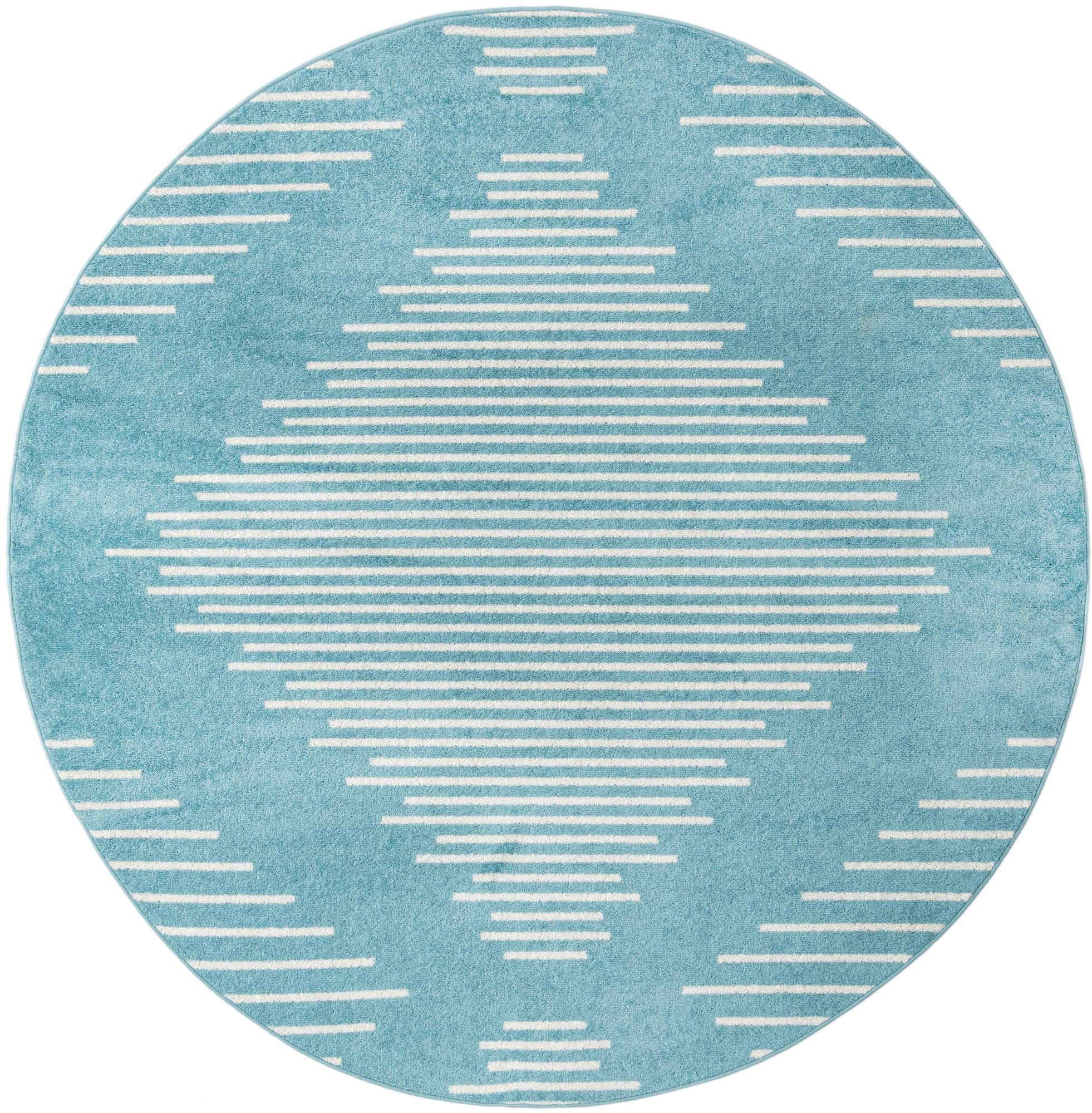 7' 10 x 7' 10 Knox · Diamond rug, light blue