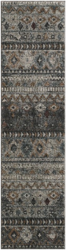 2' 7 x 10' Emporia · Chevron rug, khaki gray