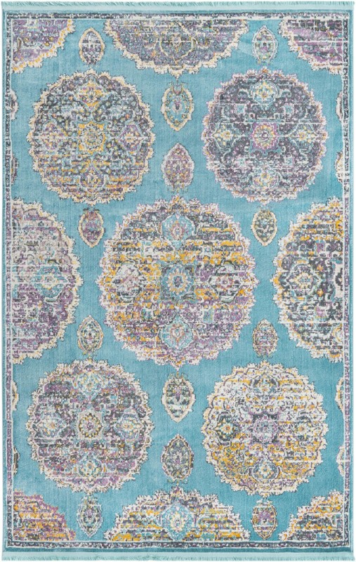 Mather · Border rug, blue