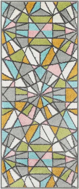 2' 2 x 5' 1 Woodall · Geometric rug, multi