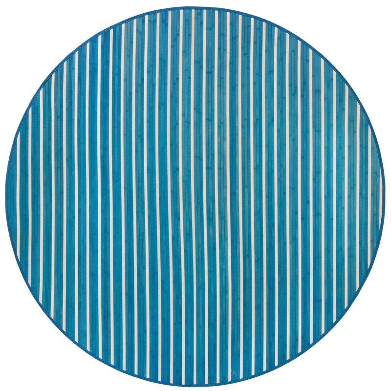 7' x 7' Nora · Striped rug