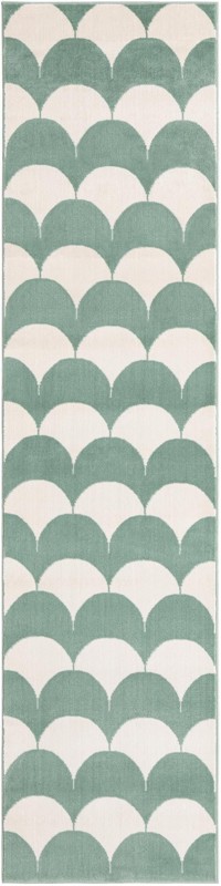 2' x 8' Ocala · Geometric rug, soft green