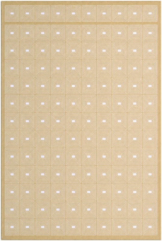 6' x 9' Atwood · Geometric rug, yellow
