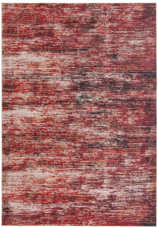 Prewitt · Abstract rug, rust red and black