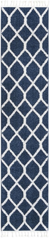 2' 7 x 12' Kirkwood · Diamond rug, blue