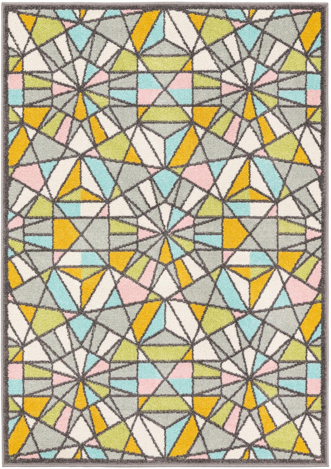 4' 1 x 6' 1 Woodall · Geometric rug, multi