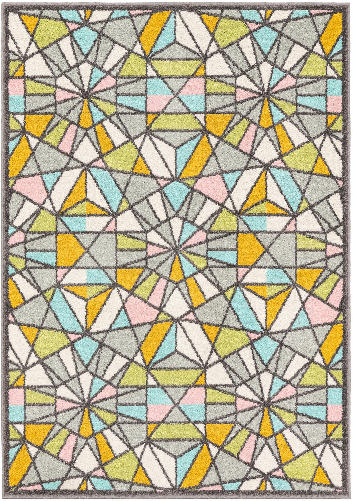 4' 1 x 6' 1 Woodall · Geometric rug, multi