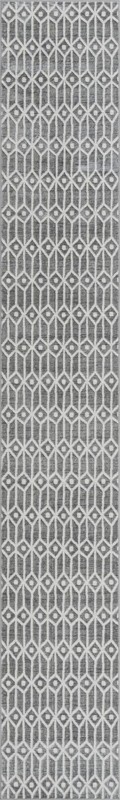 3' x 19' 8 Vincent · Diamond rug, grey
