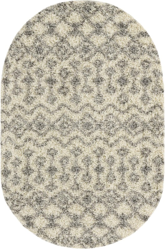 4' x 6' Bayley · Chevron Shag Rug, ivory