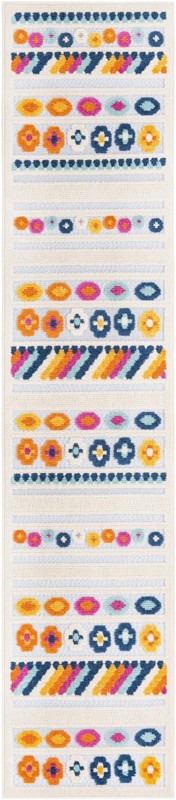 2' x 10' Tanner · Geometric Outdoor Rug, gray