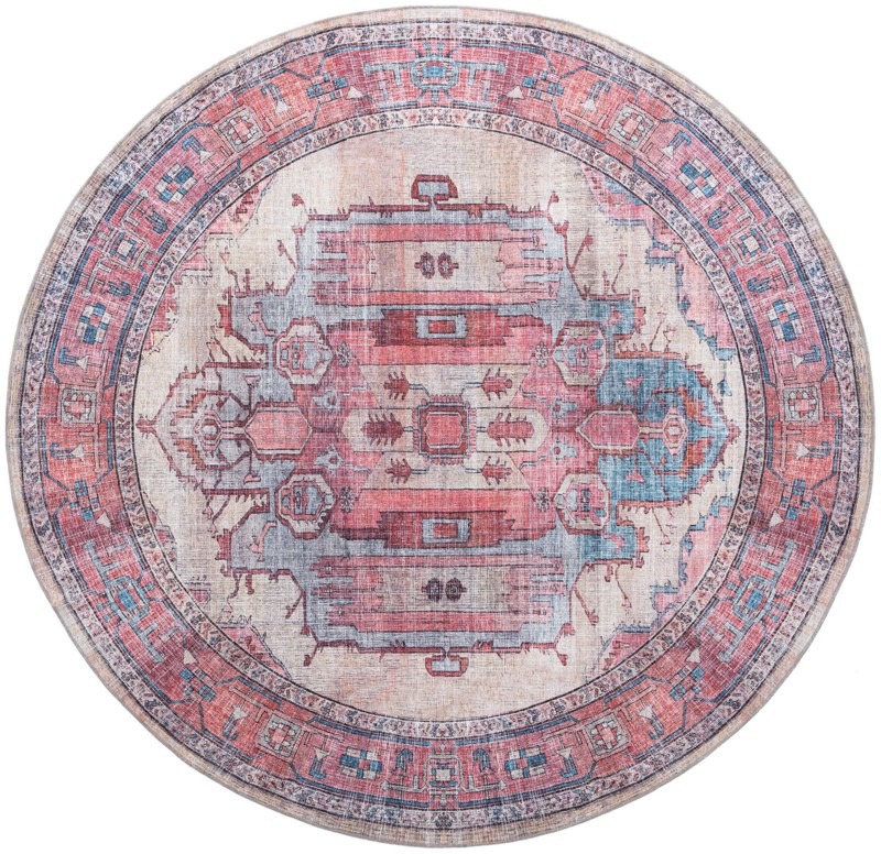 10' 6 x 10' 6 Luther · Border Washable Rug, beige