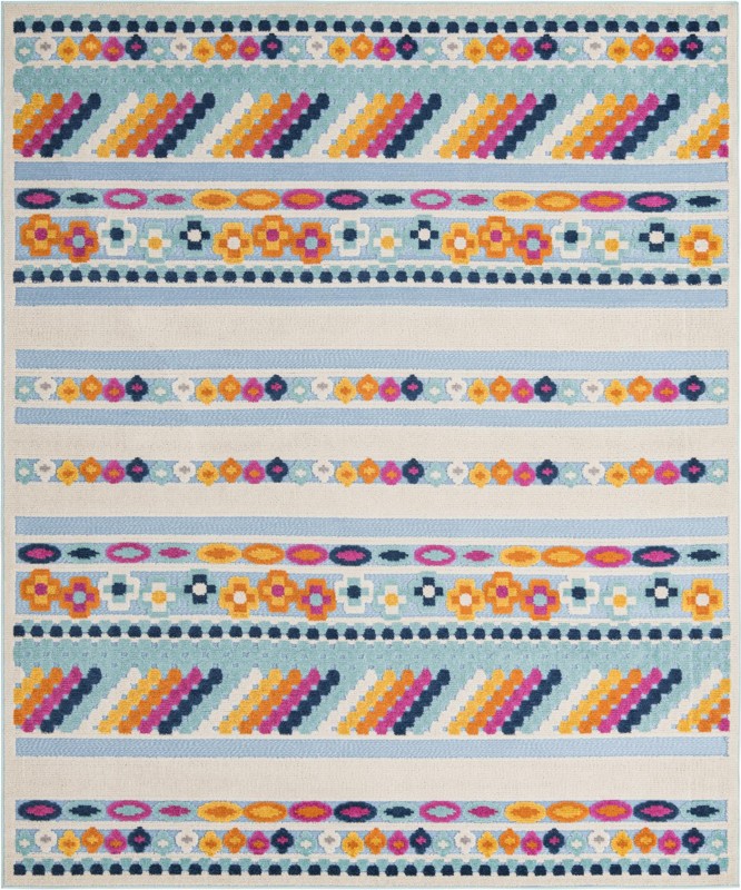 7' 10 x 10' Tanner · Geometric Outdoor Rug, blue