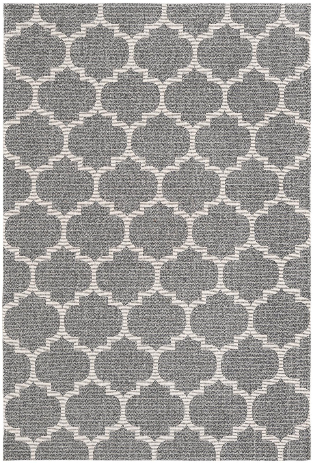 5' x 7' 2 Enid · Lattice rug, anthracite