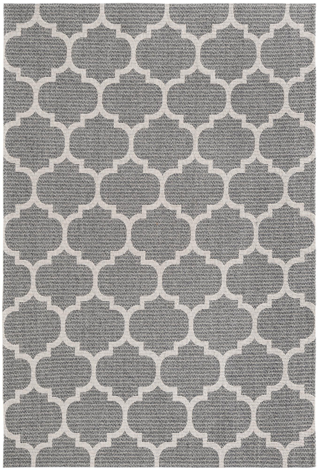 5' x 7' 2 Enid · Lattice rug, anthracite