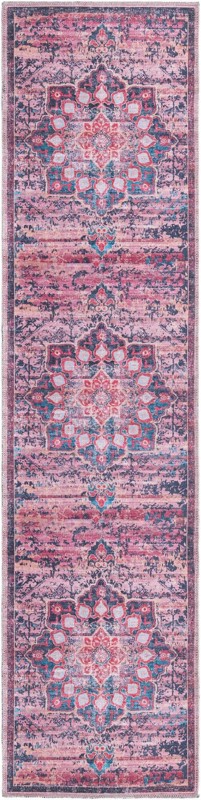 2' x 8' Rideout · Border Washable Rug, brick