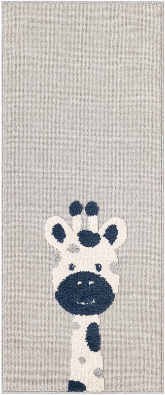 2' 7 x 6' Lorimer · Border rug, gray