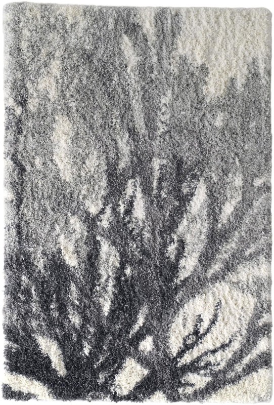 4' x 6' Dwyer · Gradient Shag Rug, charcoal, gray and cream