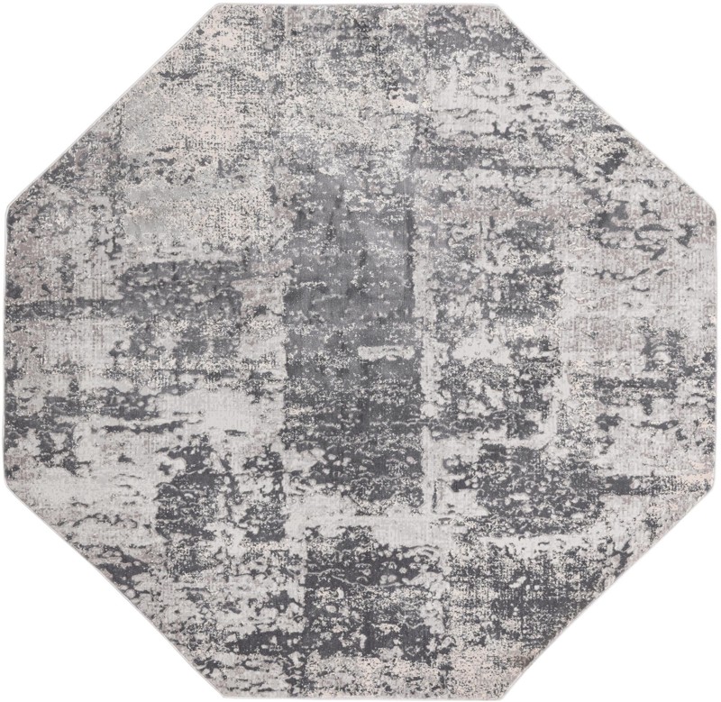 7' 10 x 7' 10 Evanston · Abstract rug, gray