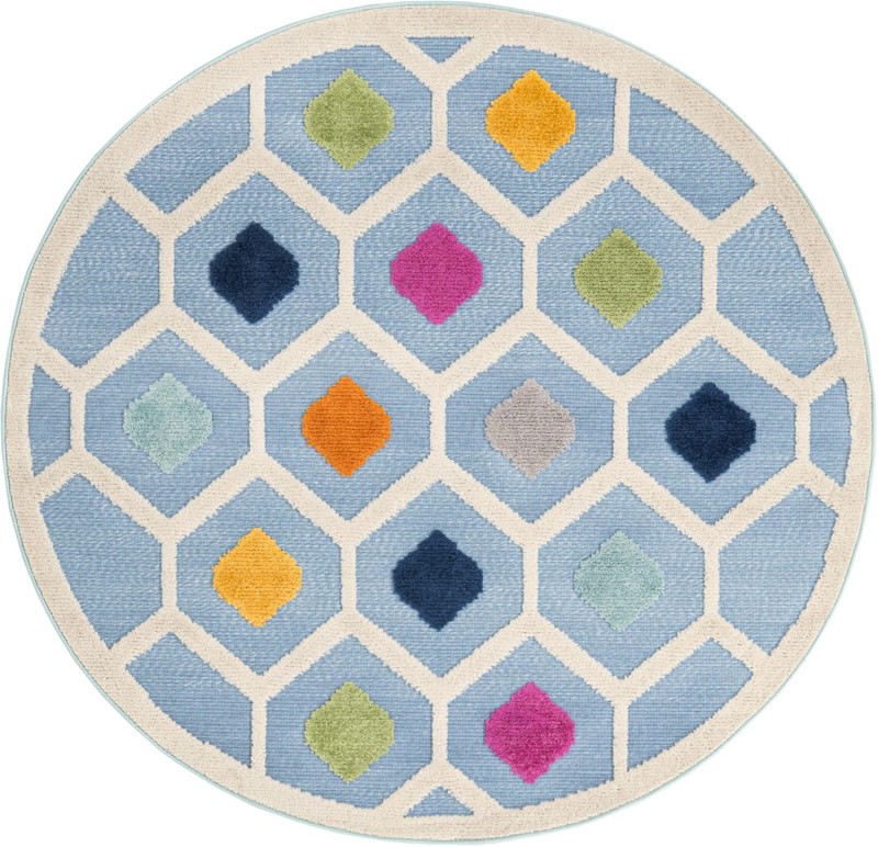 Raleigh · Geometric Outdoor Rug, blue