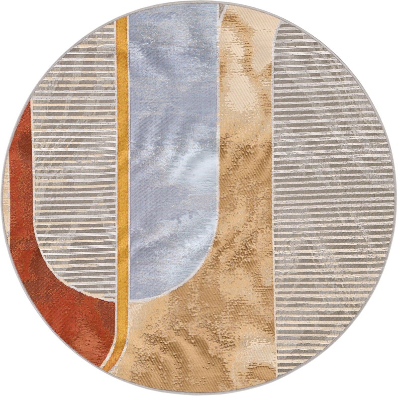 4' 1 x 4' 1 Lomax · Abstract Outdoor Rug