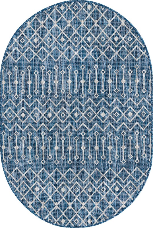 Kearney · Diamond Outdoor Rug, blue
