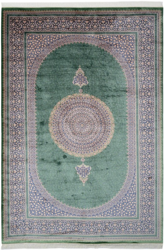 Ryder · Border rug, green