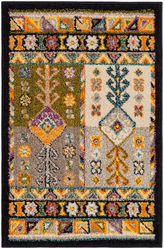 2' x 3' Kestrel · Border rug, multi