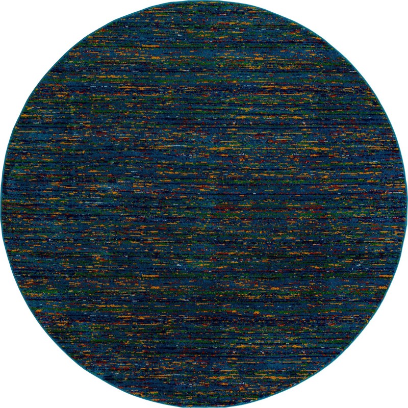 7' 10 x 7' 10 Thackeray · Abstract rug, navy