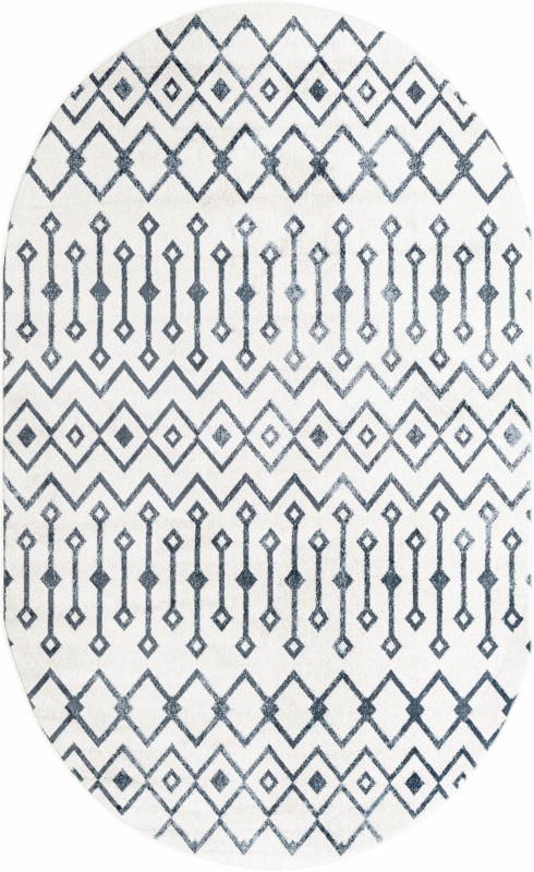 Eugene · Chevron rug, coastalwhite