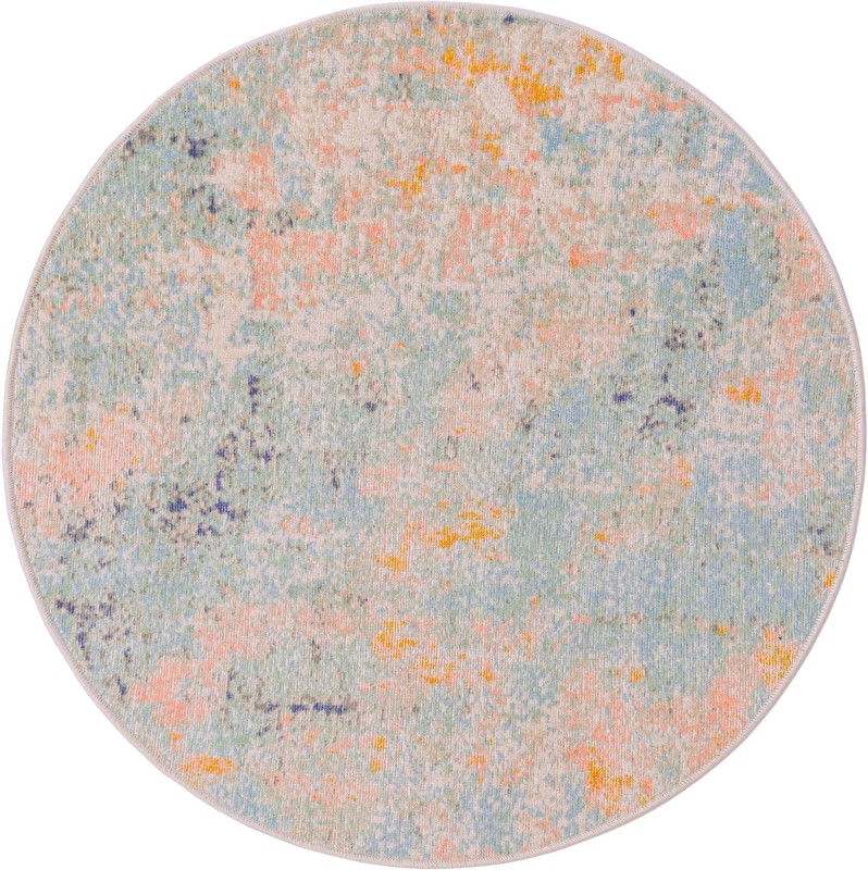 Westlake · Abstract rug, multi pastel tones