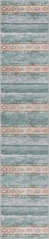 Dalton · Diamond Washable Rug, green