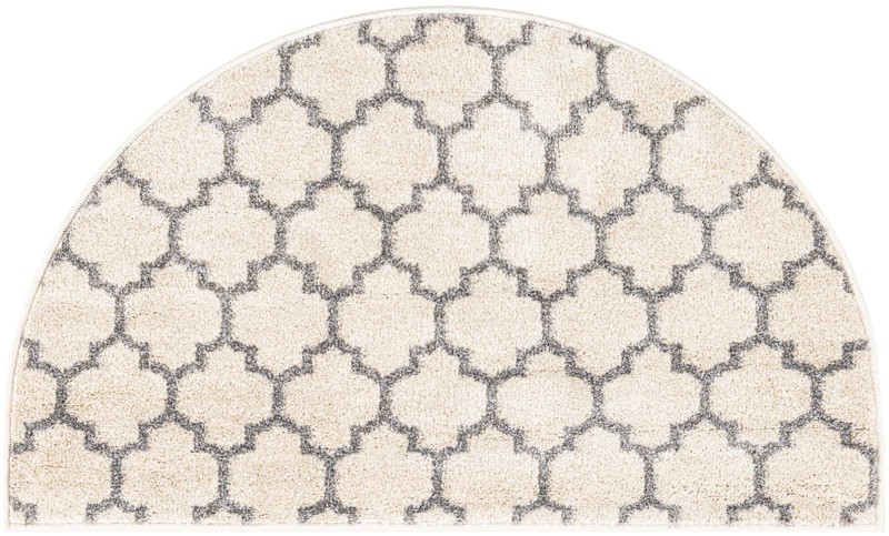 Arkwright · Trellis rug, beige and gray