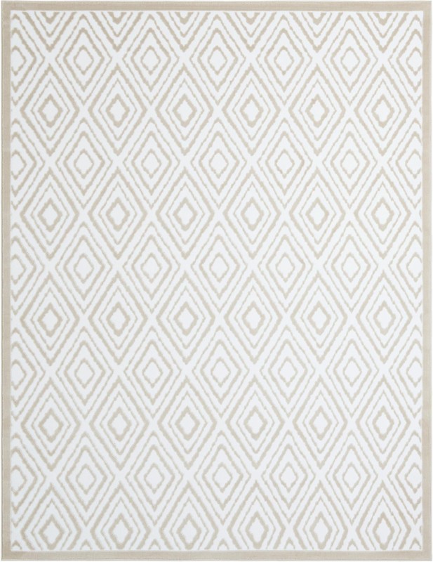 7' 10 x 10' Brattleboro · Diamond rug, snow white